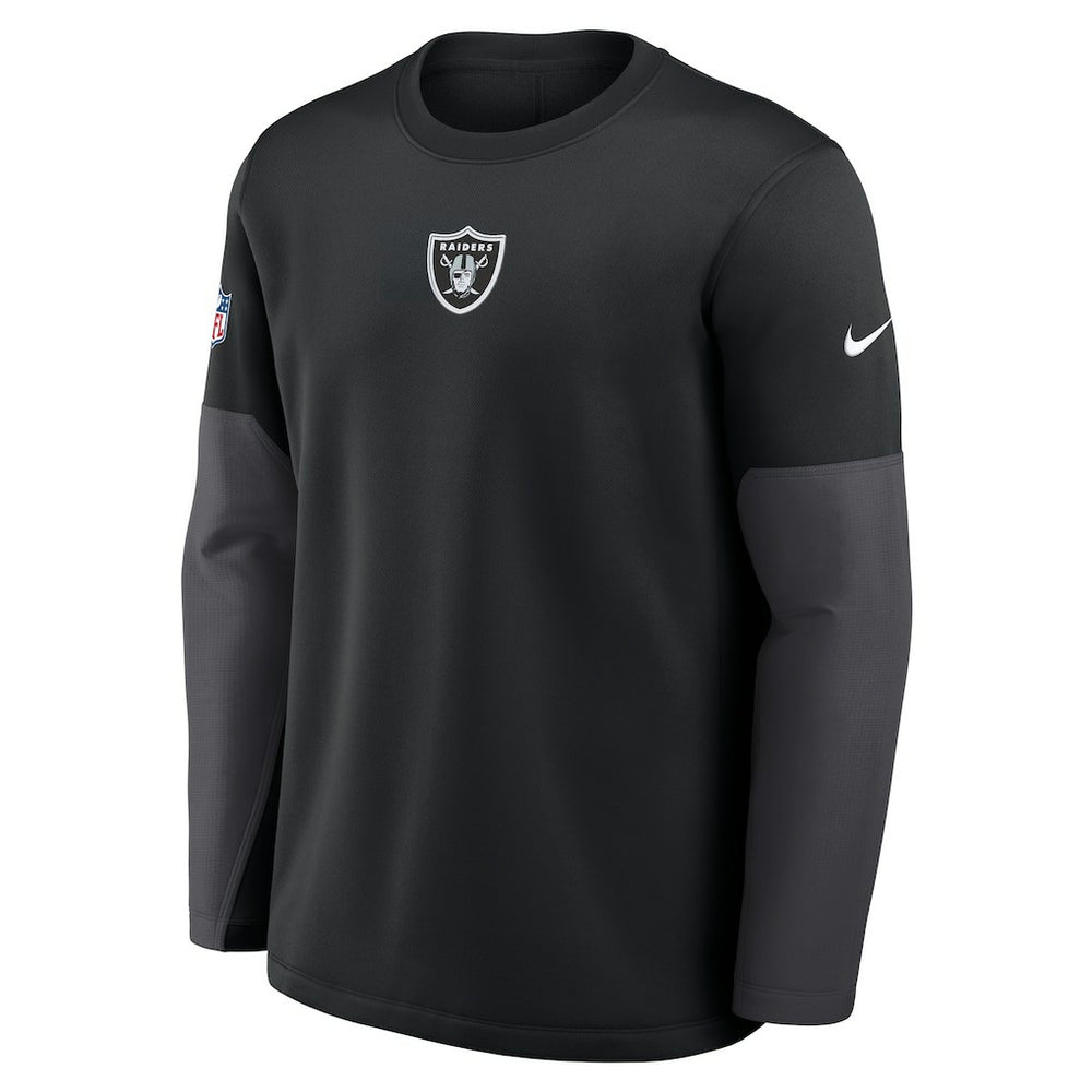 Las Vegas Raiders Sideline Coach Therma-FIT Long Sleeve T-Shirt - Black discount