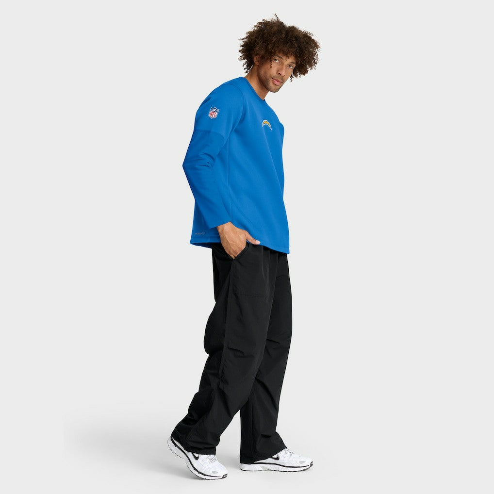 Los Angeles Chargers Sideline Coach Therma-FIT Long Sleeve T-Shirt - Powder Blue on sale