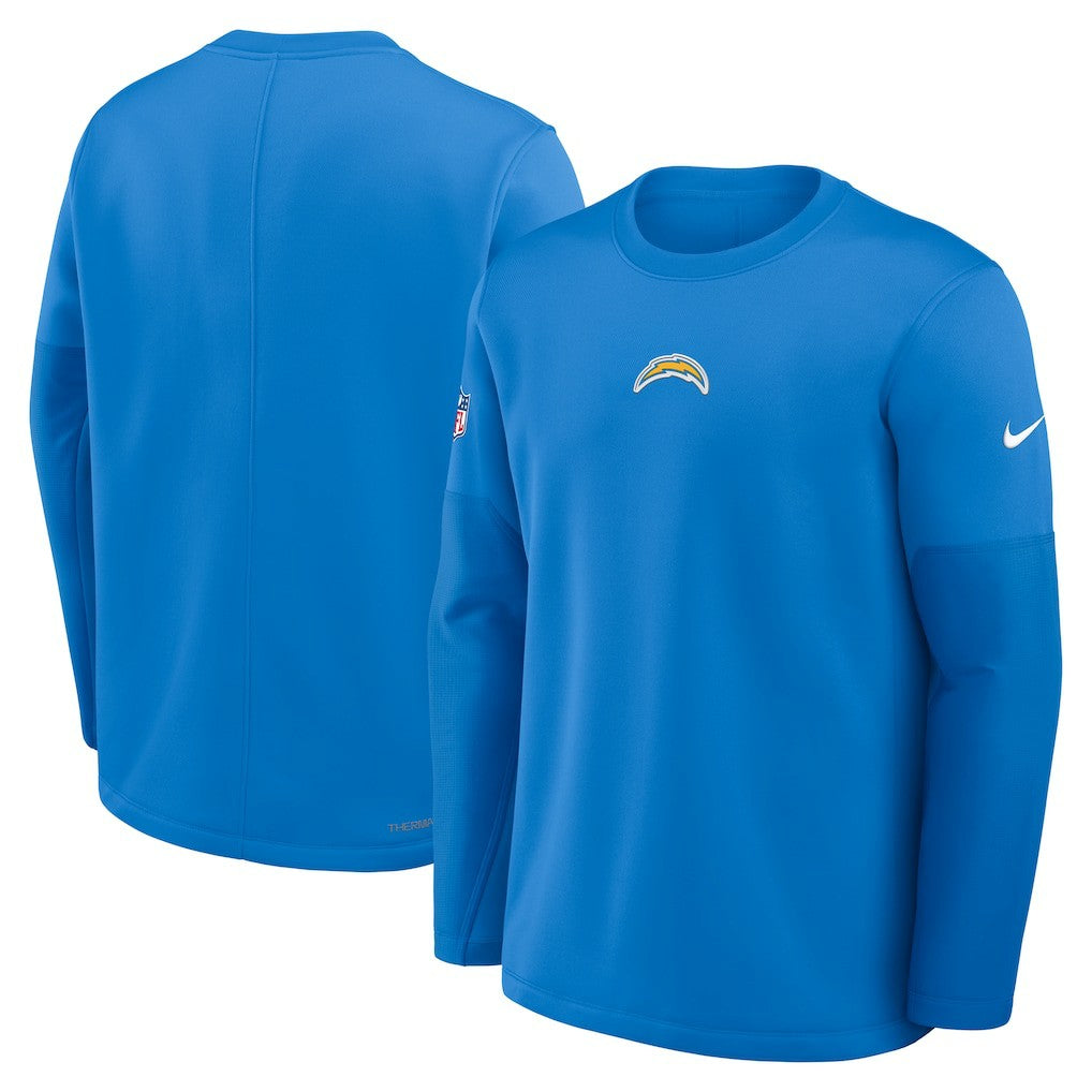 Los Angeles Chargers Sideline Coach Therma-FIT Long Sleeve T-Shirt - Powder Blue on sale