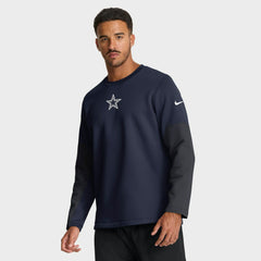 Dallas Cowboys Sideline Coach Therma-FIT Long Sleeve T-Shirt - Navy discount