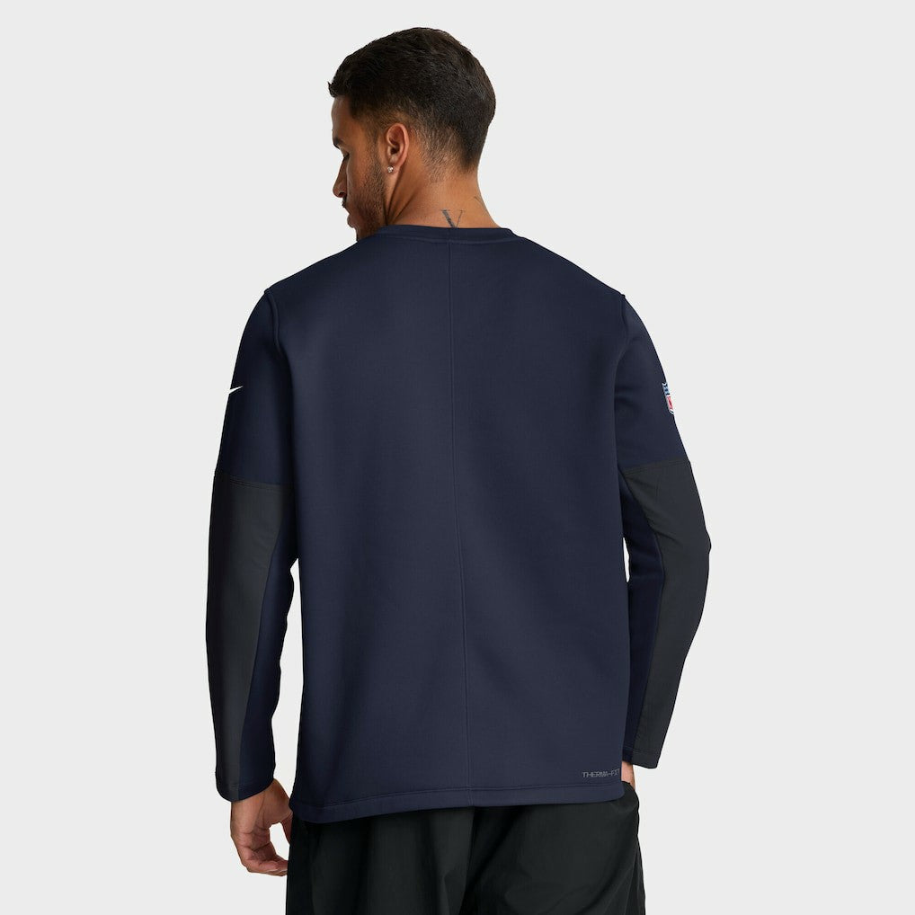 Dallas Cowboys Sideline Coach Therma-FIT Long Sleeve T-Shirt - Navy discount
