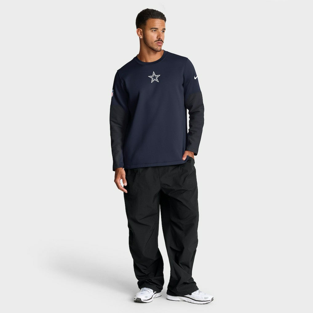 Dallas Cowboys Sideline Coach Therma-FIT Long Sleeve T-Shirt - Navy discount
