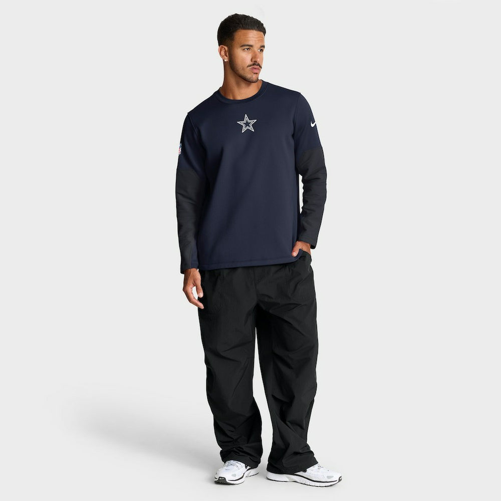 Dallas Cowboys Sideline Coach Therma-FIT Long Sleeve T-Shirt - Navy discount