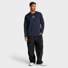 Dallas Cowboys Sideline Coach Therma-FIT Long Sleeve T-Shirt - Navy discount
