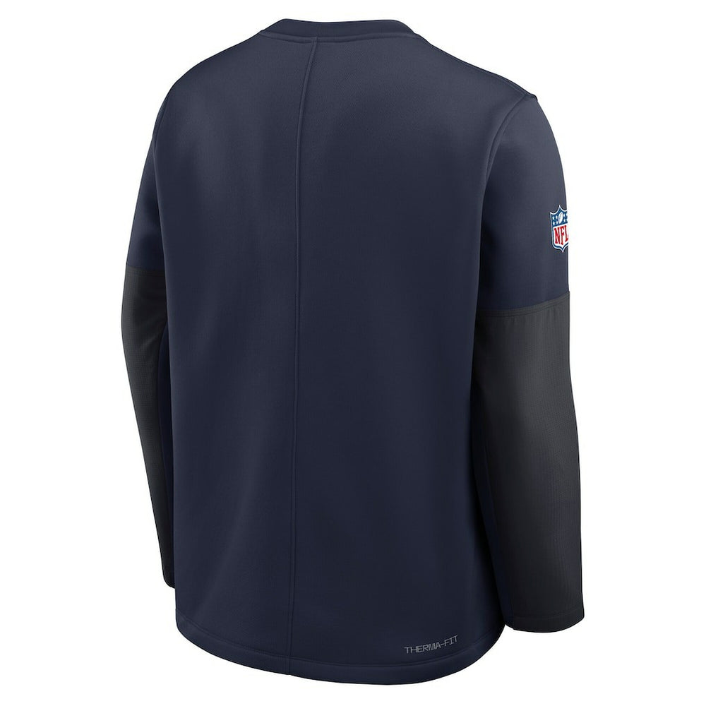 Dallas Cowboys Sideline Coach Therma-FIT Long Sleeve T-Shirt - Navy discount