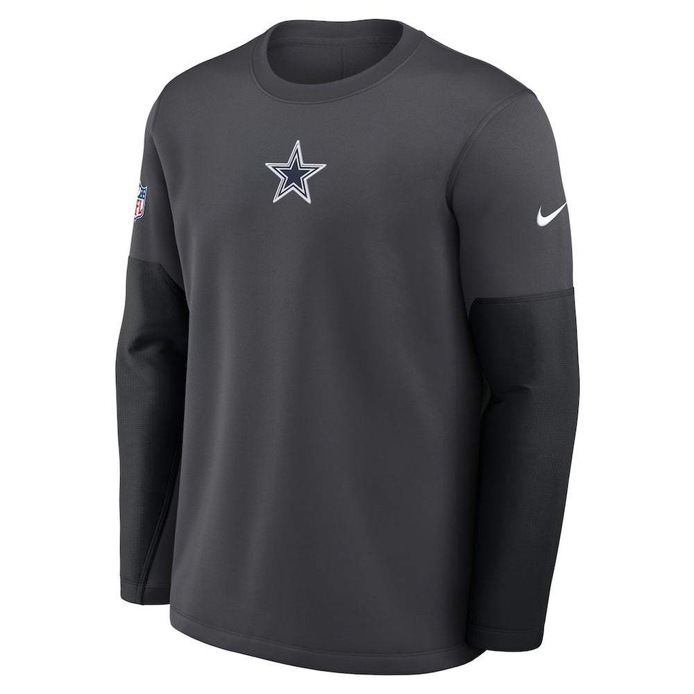 Dallas Cowboys Sideline Coach Therma-FIT Long Sleeve T-Shirt - Anthracite discount