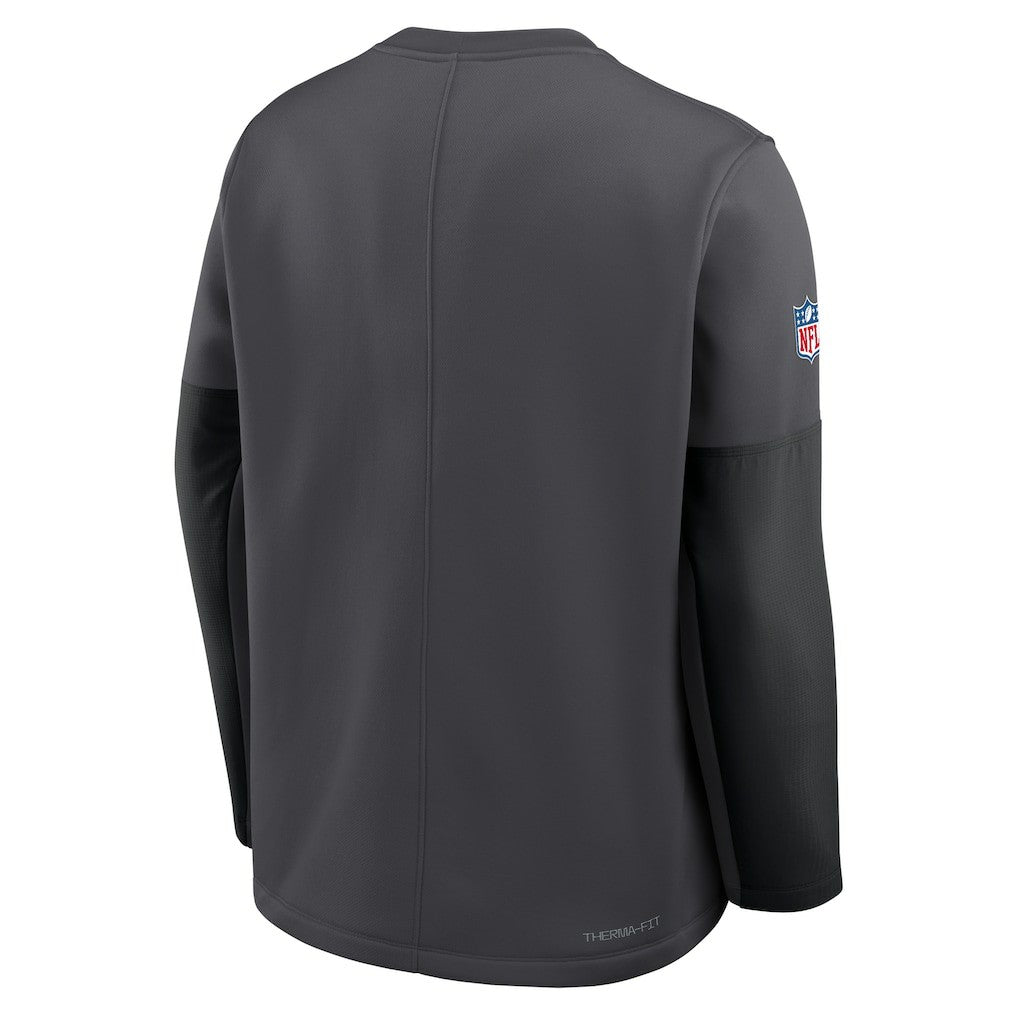 Dallas Cowboys Sideline Coach Therma-FIT Long Sleeve T-Shirt - Anthracite discount