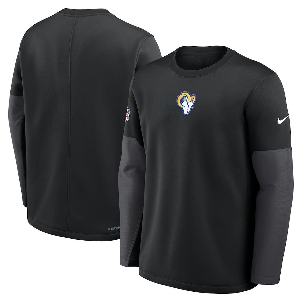 Los Angeles Rams Sideline Coach Therma-FIT Long Sleeve T-Shirt - Black online