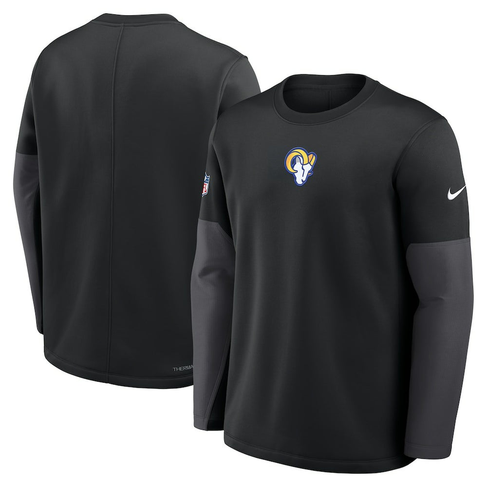 Los Angeles Rams Sideline Coach Therma-FIT Long Sleeve T-Shirt - Black online