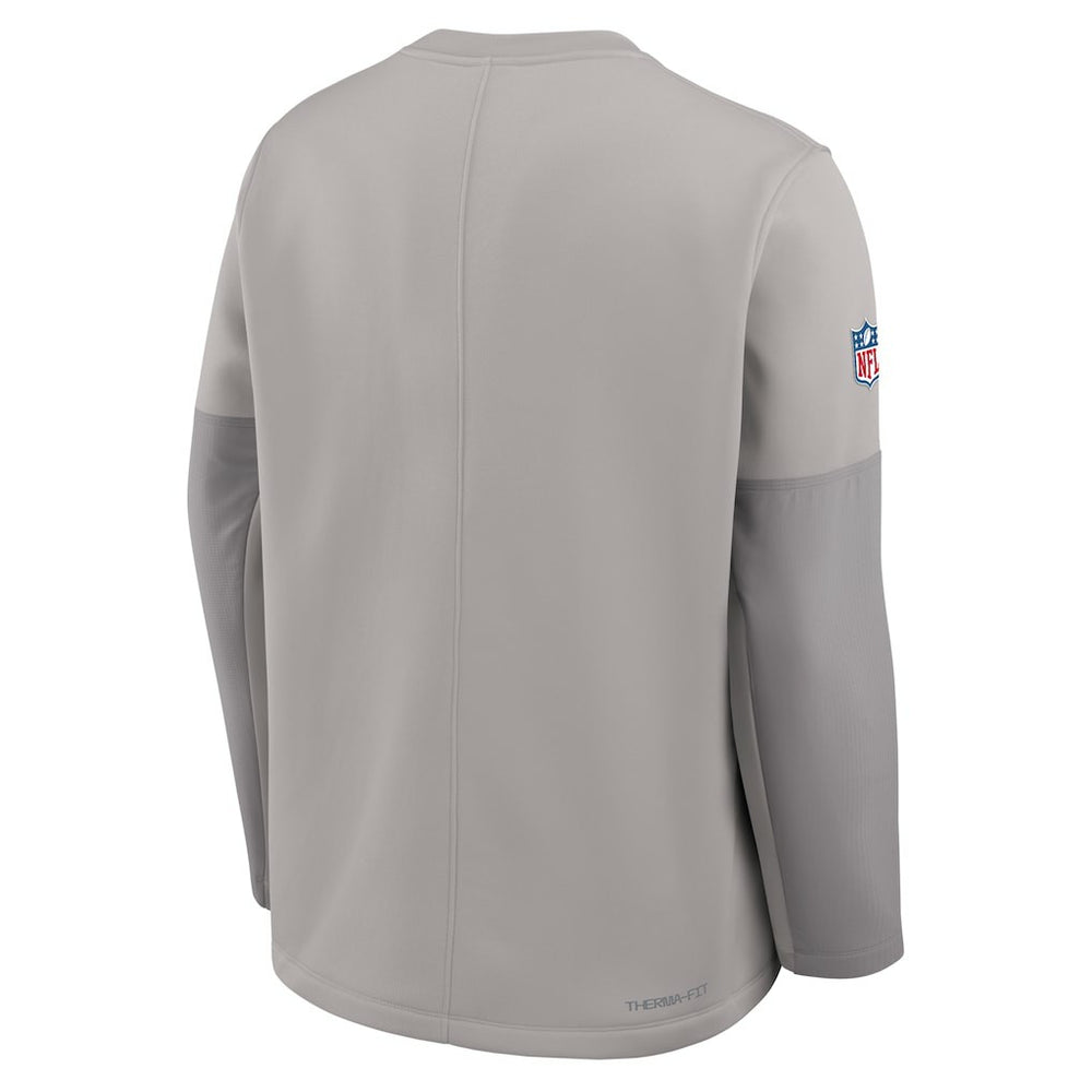 Miami Dolphins Sideline Coach Therma-FIT Long Sleeve T-Shirt - Gray on sale