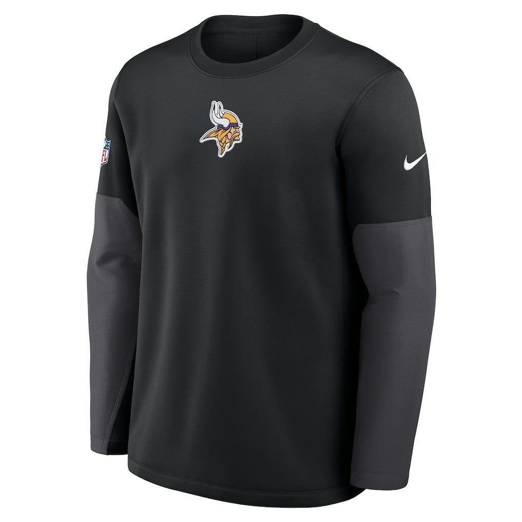 Minnesota Vikings Sideline Coach Therma-FIT Long Sleeve T-Shirt - Black sale