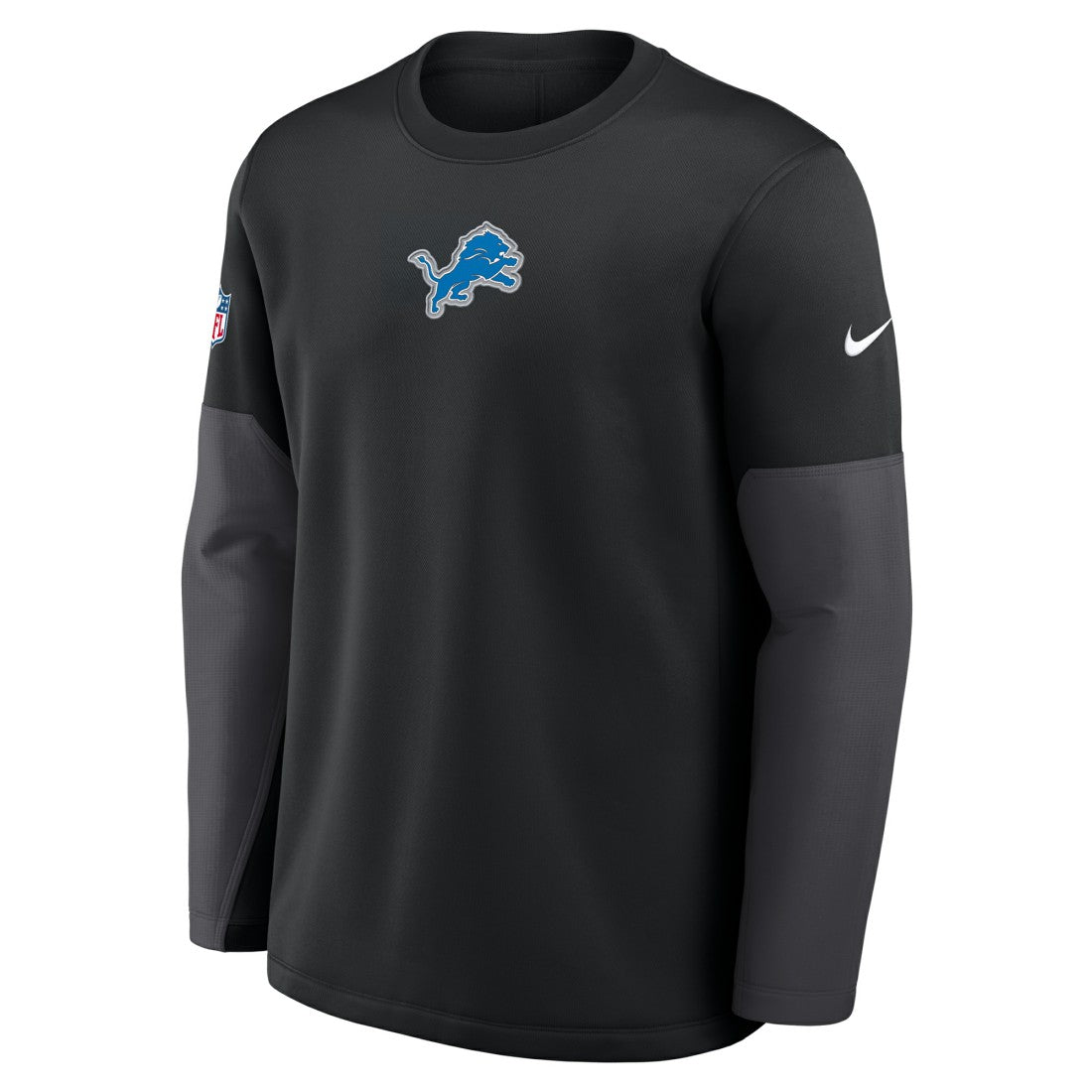 Detroit Lions Sideline Coach Therma-FIT Long Sleeve T-Shirt - Black discount