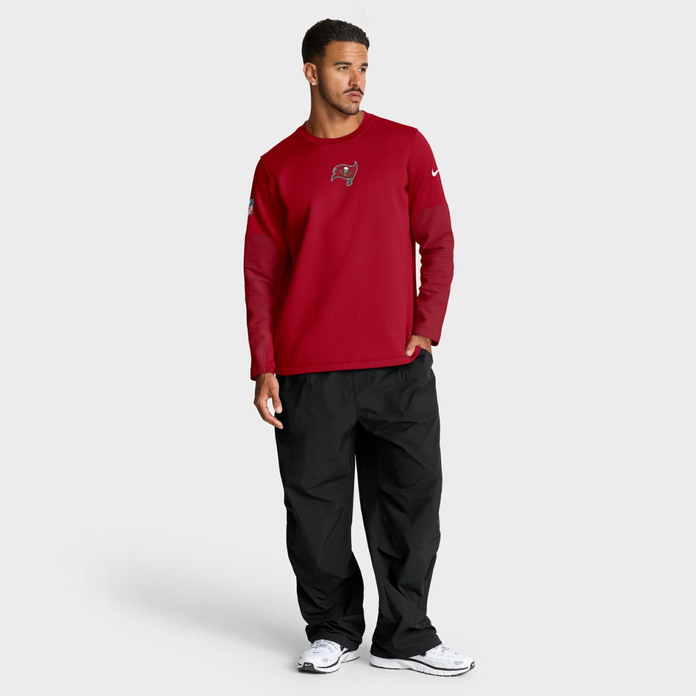 Tampa Bay Buccaneers Sideline Coach Therma-FIT Long Sleeve T-Shirt - Red on sale