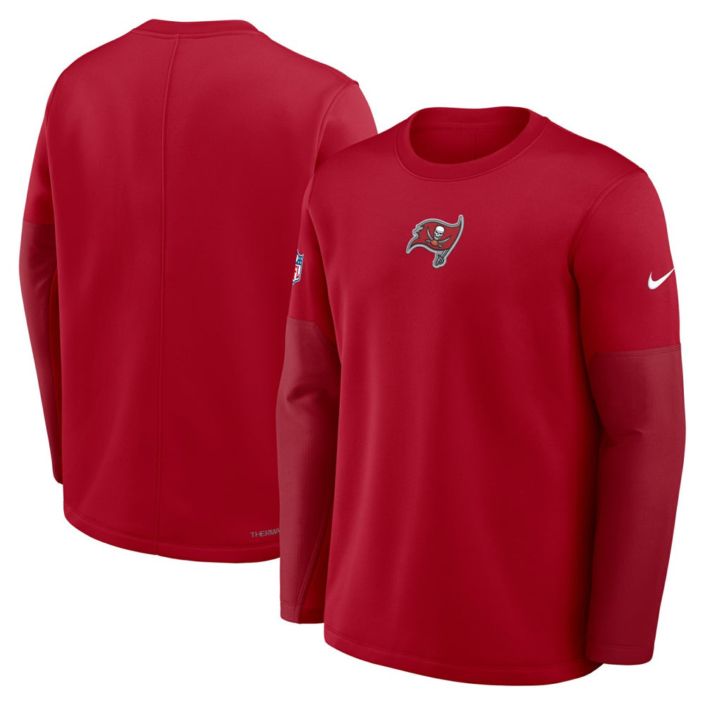 Tampa Bay Buccaneers Sideline Coach Therma-FIT Long Sleeve T-Shirt - Red on sale