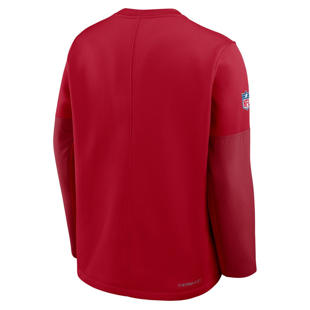 Tampa Bay Buccaneers Sideline Coach Therma-FIT Long Sleeve T-Shirt - Red on sale
