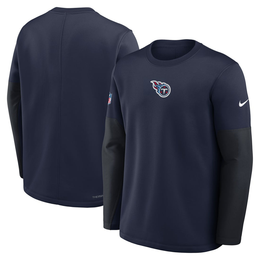 Tennessee Titans Sideline Coach Therma-FIT Long Sleeve T-Shirt - Navy cheap