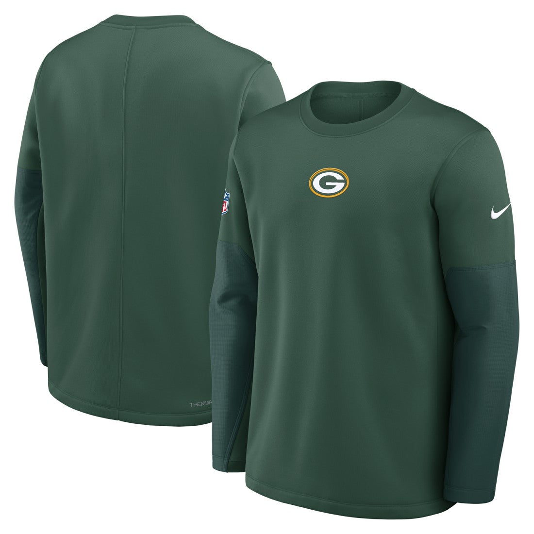 Green Bay Packers Sideline Coach Therma-FIT Long Sleeve T-Shirt - Green cheap