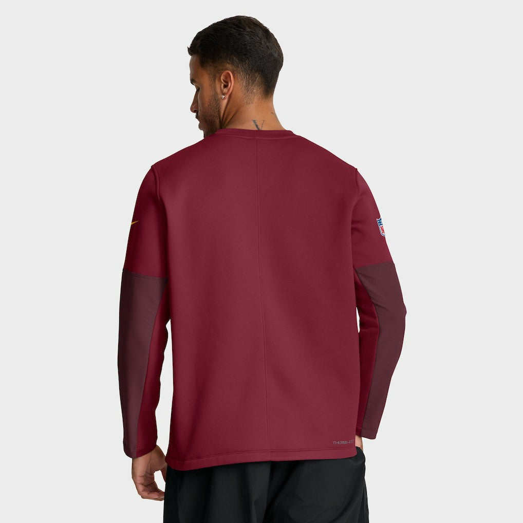 Washington Commanders Sideline Coach Therma-FIT Long Sleeve T-Shirt - Burgundy outlet