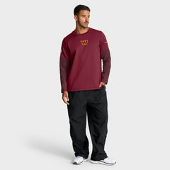 Washington Commanders Sideline Coach Therma-FIT Long Sleeve T-Shirt - Burgundy outlet