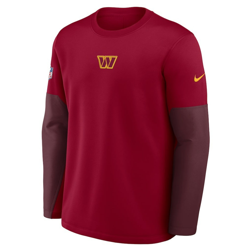 Washington Commanders Sideline Coach Therma-FIT Long Sleeve T-Shirt - Burgundy outlet