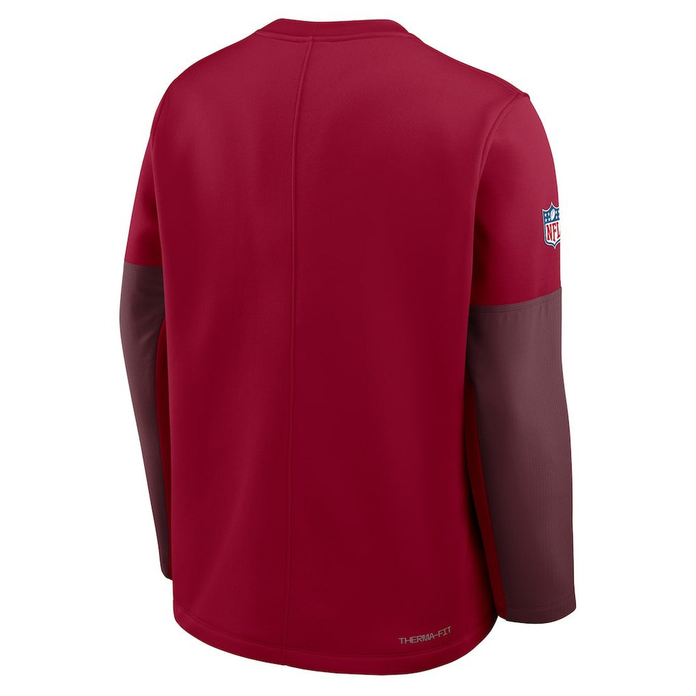Washington Commanders Sideline Coach Therma-FIT Long Sleeve T-Shirt - Burgundy outlet