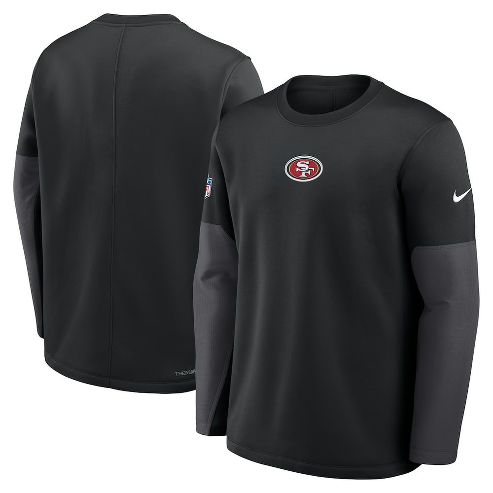San Francisco 49ers Sideline Coach Therma-FIT Long Sleeve T-Shirt - Black sale