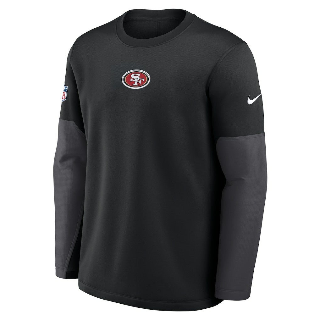San Francisco 49ers Sideline Coach Therma-FIT Long Sleeve T-Shirt - Black sale