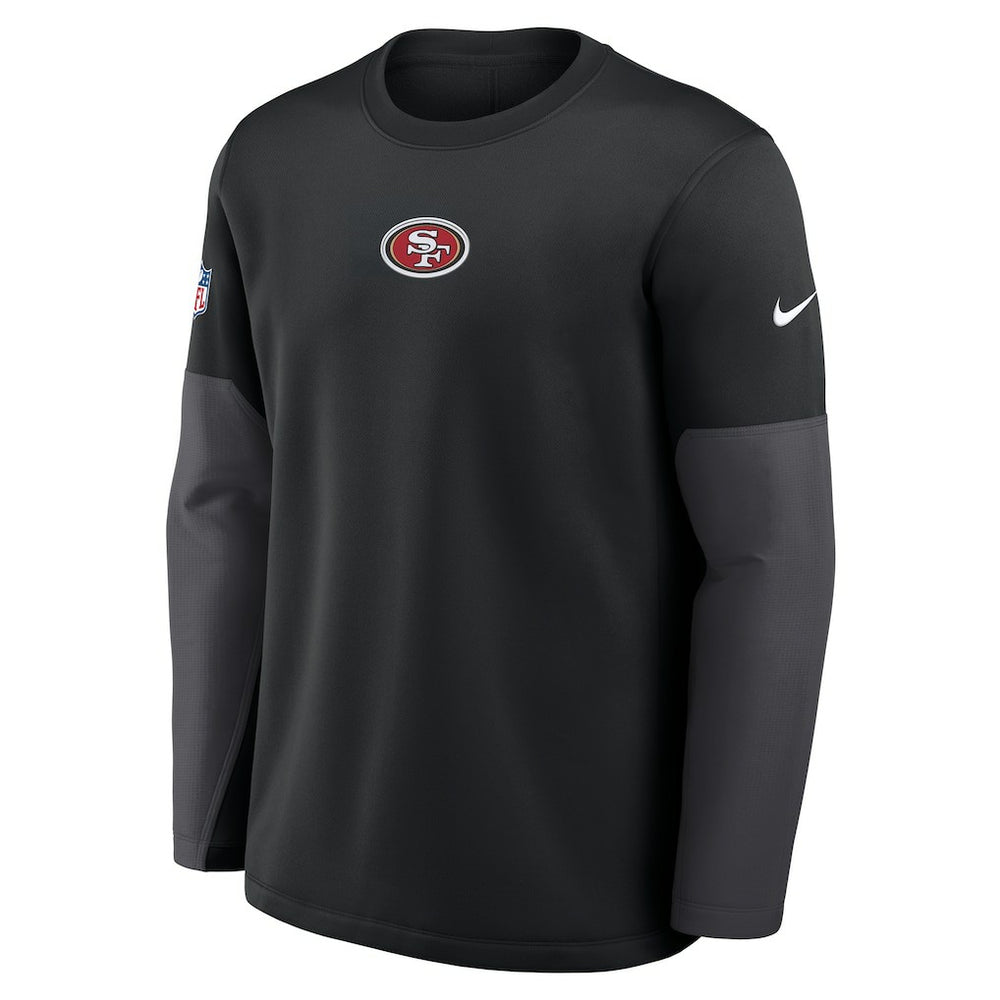 San Francisco 49ers Sideline Coach Therma-FIT Long Sleeve T-Shirt - Black sale