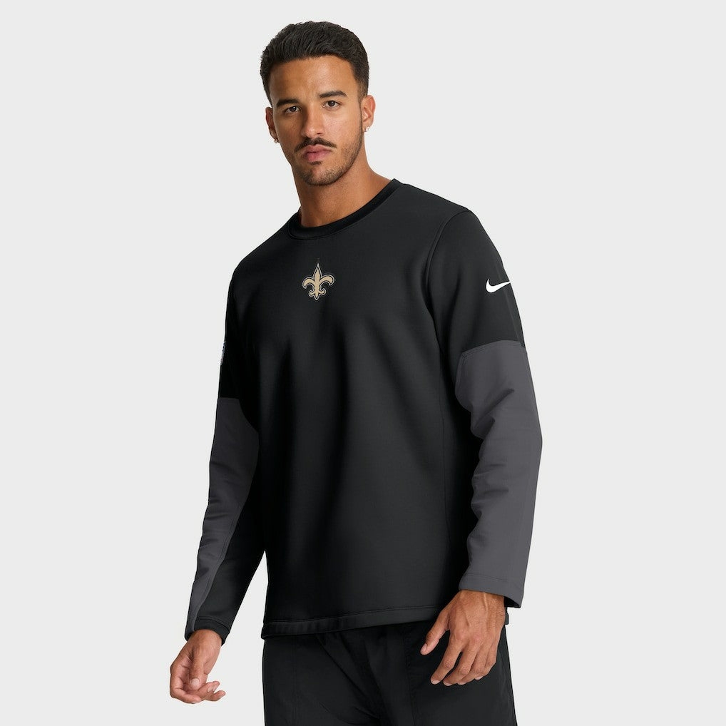 New Orleans Saints Sideline Coach Therma-FIT Long Sleeve T-Shirt - Black outlet