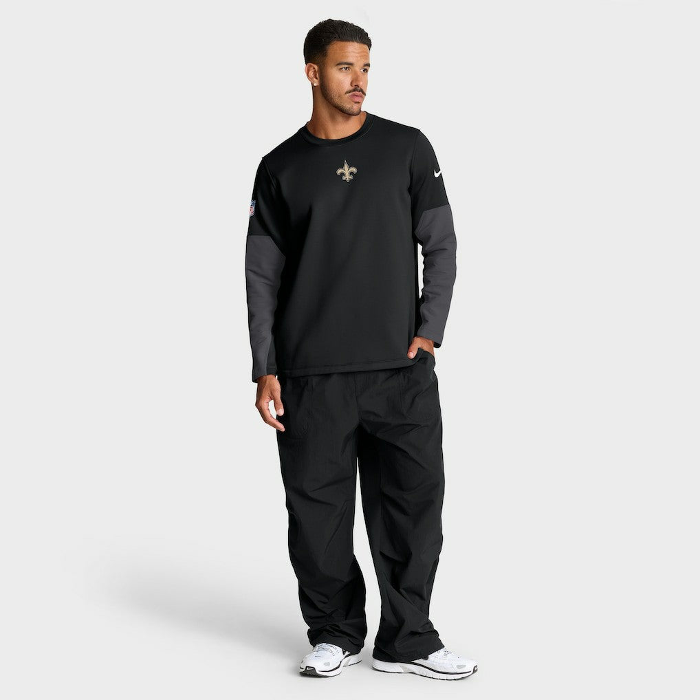 New Orleans Saints Sideline Coach Therma-FIT Long Sleeve T-Shirt - Black outlet