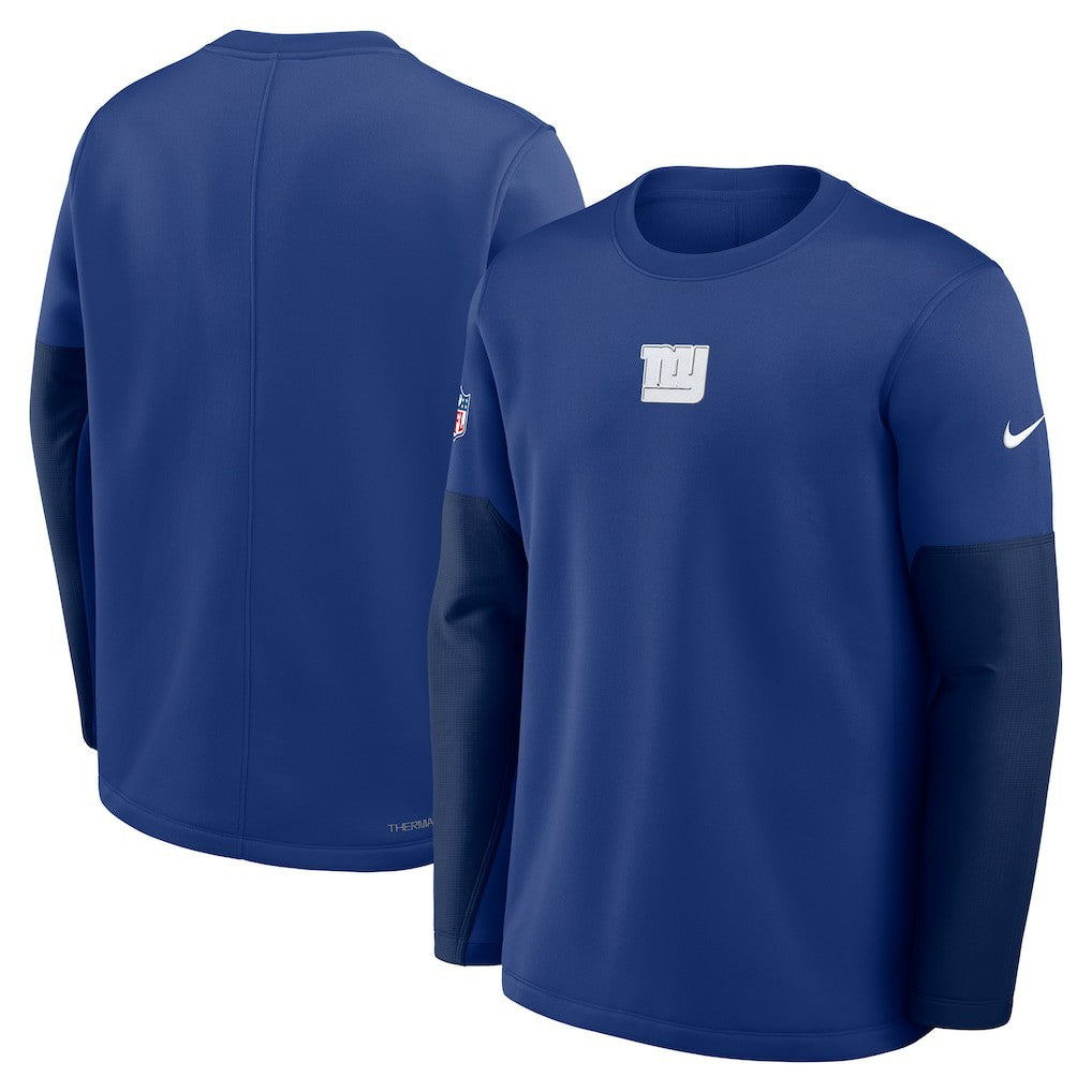New York Giants Sideline Coach Therma-FIT Long Sleeve T-Shirt - Royal sale