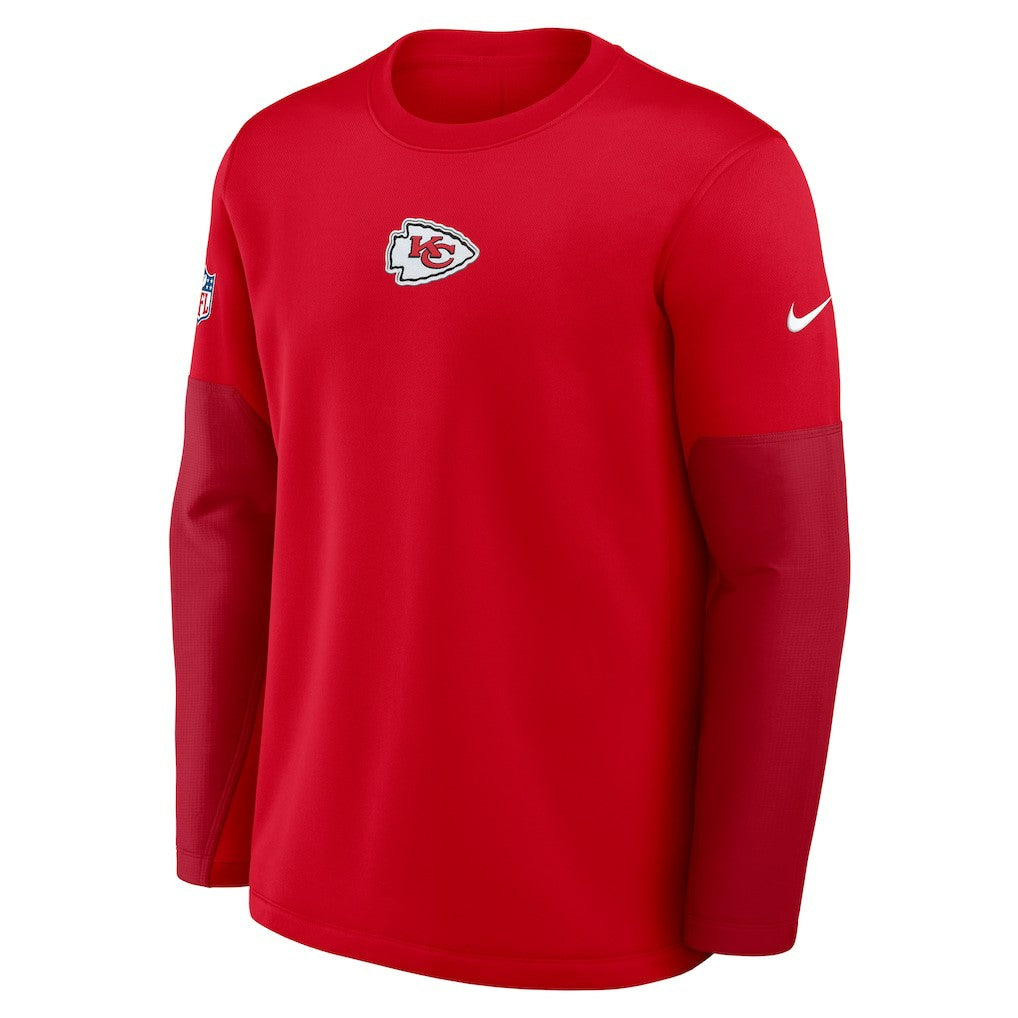 Kansas City Chiefs Sideline Coach Therma-FIT Long Sleeve T-Shirt - Red on sale