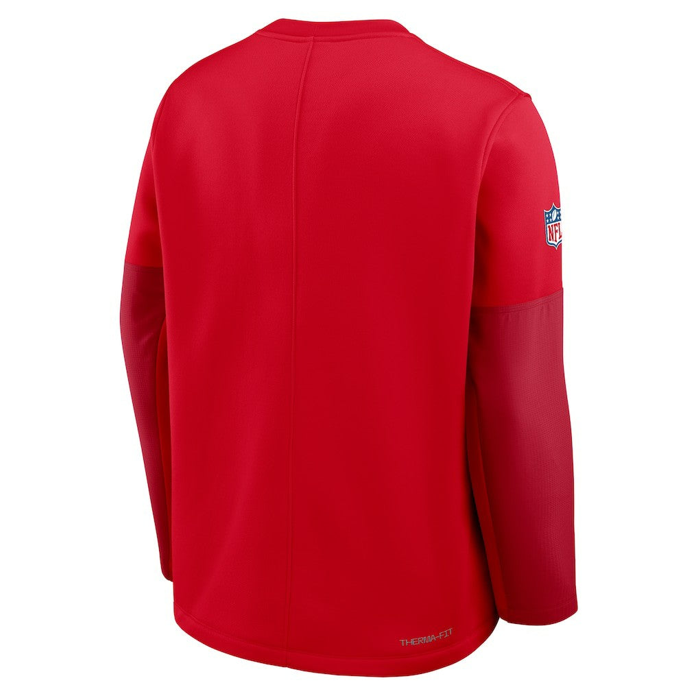 Kansas City Chiefs Sideline Coach Therma-FIT Long Sleeve T-Shirt - Red on sale