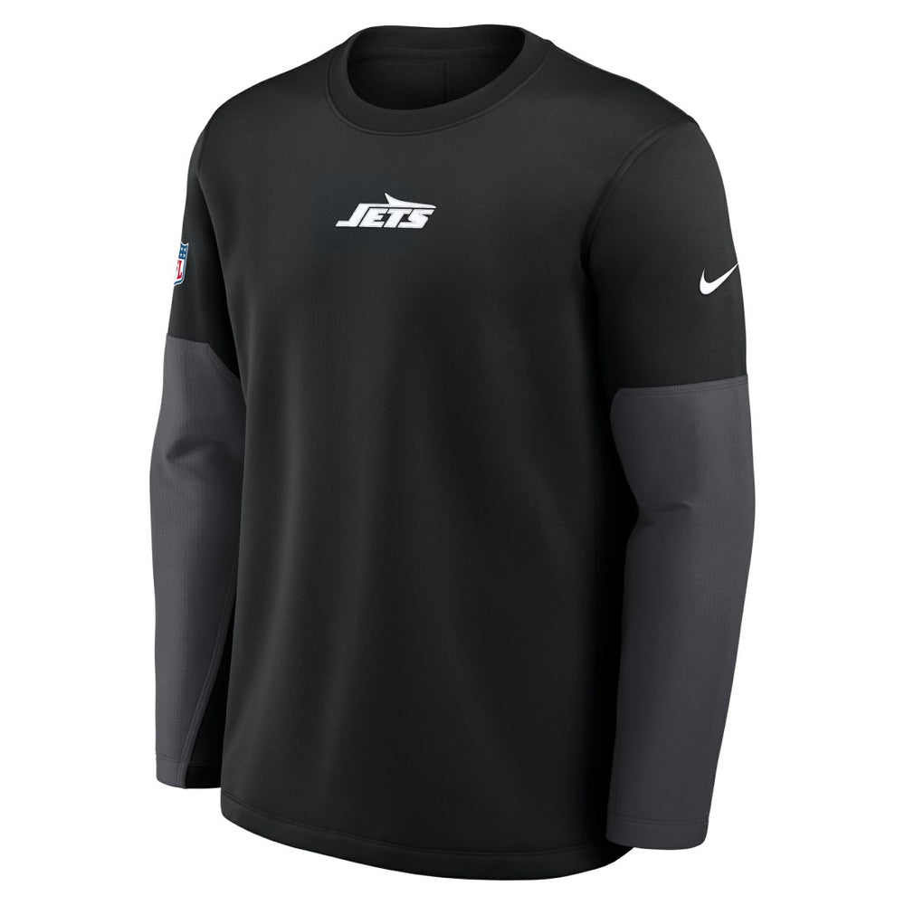 New York Jets Sideline Coach Therma-FIT Long Sleeve T-Shirt - Black cheap