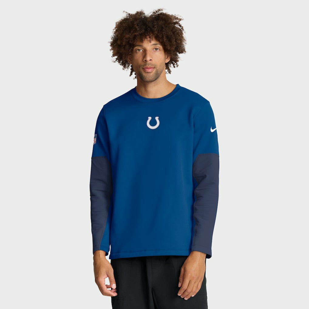 Indianapolis Colts Sideline Coach Therma-FIT Long Sleeve T-Shirt - Royal outlet