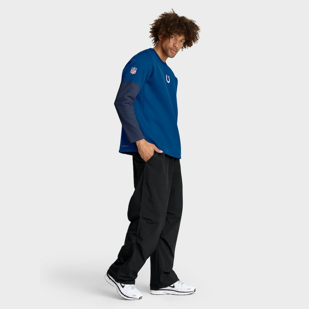 Indianapolis Colts Sideline Coach Therma-FIT Long Sleeve T-Shirt - Royal outlet