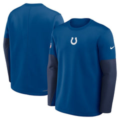 Indianapolis Colts Sideline Coach Therma-FIT Long Sleeve T-Shirt - Royal outlet