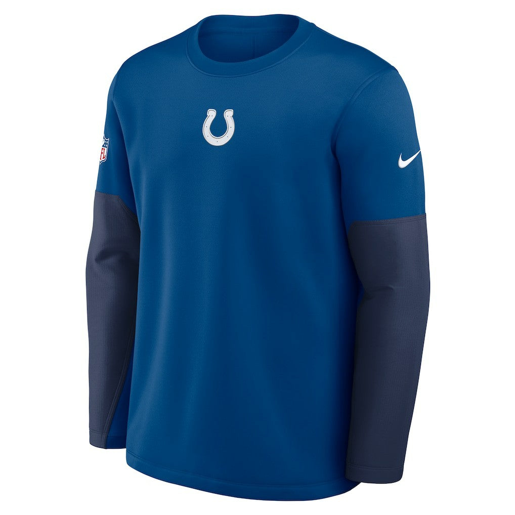 Indianapolis Colts Sideline Coach Therma-FIT Long Sleeve T-Shirt - Royal outlet