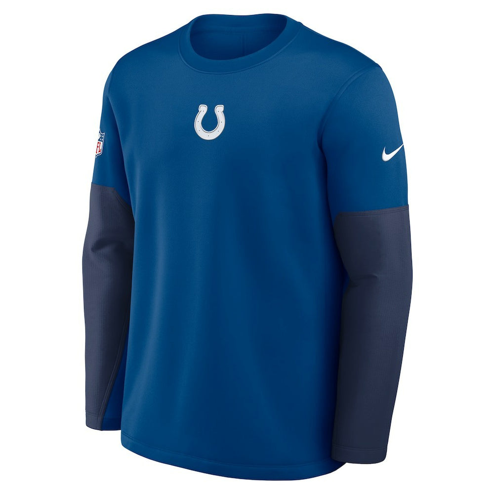 Indianapolis Colts Sideline Coach Therma-FIT Long Sleeve T-Shirt - Royal outlet