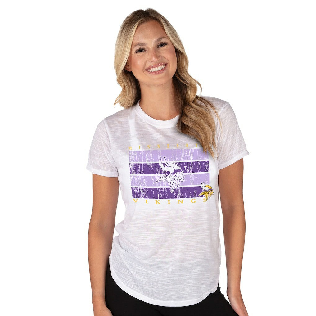 Minnesota Vikings Concepts Sport Women's Infuse Lightweight Slub Knit Top - White online