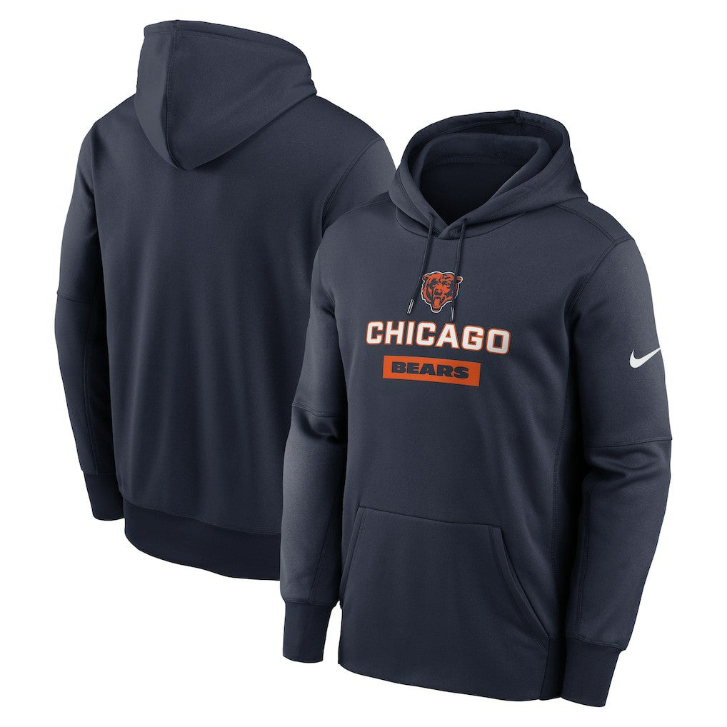 Chicago Bears Toss Sweep Performance Pullover Hoodie - Navy discount