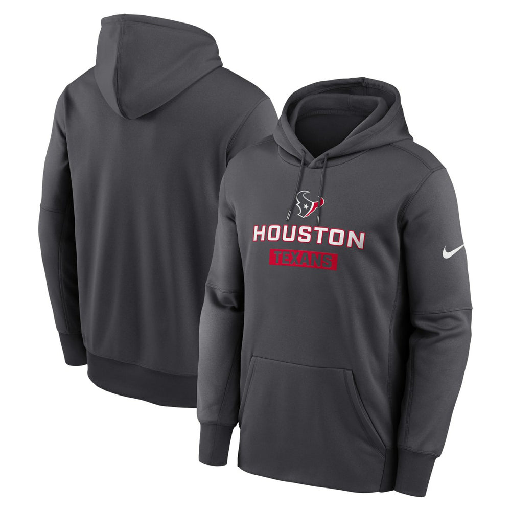 Houston Texans Toss Sweep Performance Pullover Hoodie - Anthracite on sale