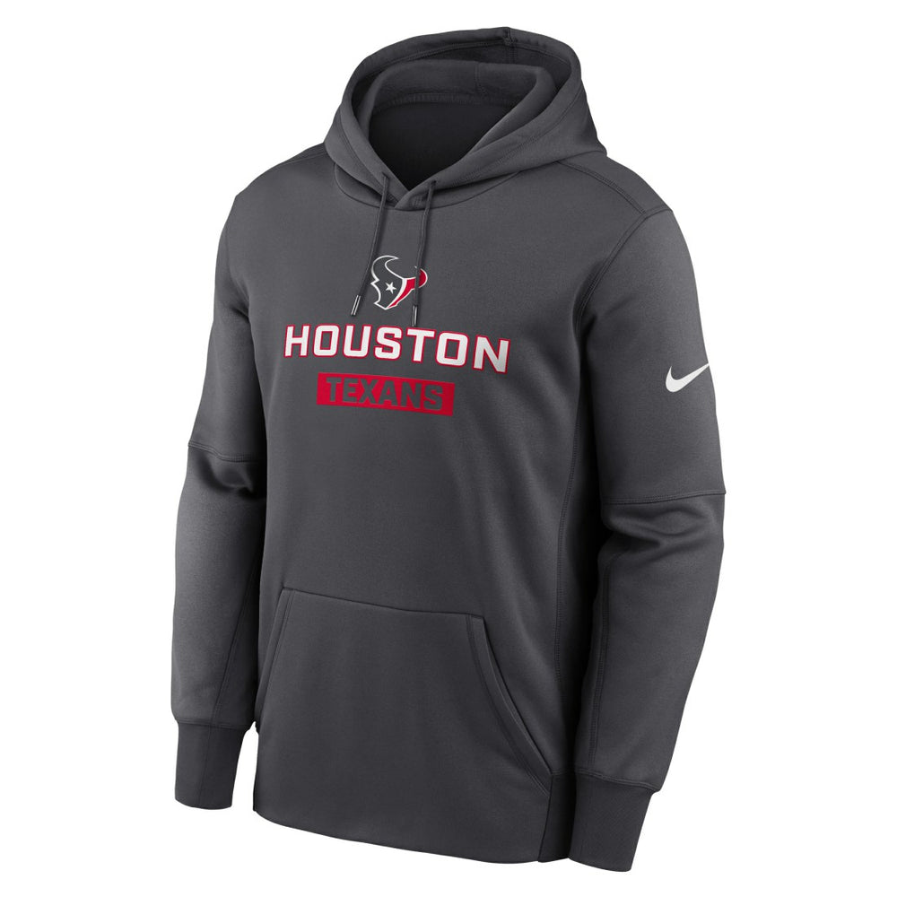 Houston Texans Toss Sweep Performance Pullover Hoodie - Anthracite on sale