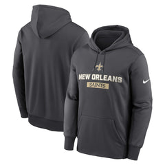New Orleans Saints Toss Sweep Performance Pullover Hoodie - Anthracite for sale
