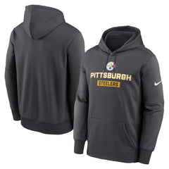 Pittsburgh Steelers Toss Sweep Performance Pullover Hoodie - Anthracite cheap
