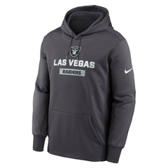 Las Vegas Raiders Toss Sweep Performance Pullover Hoodie - Anthracite discount