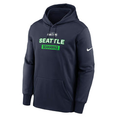 Seattle Seahawks Toss Sweep Performance Pullover Hoodie - College Navy outlet