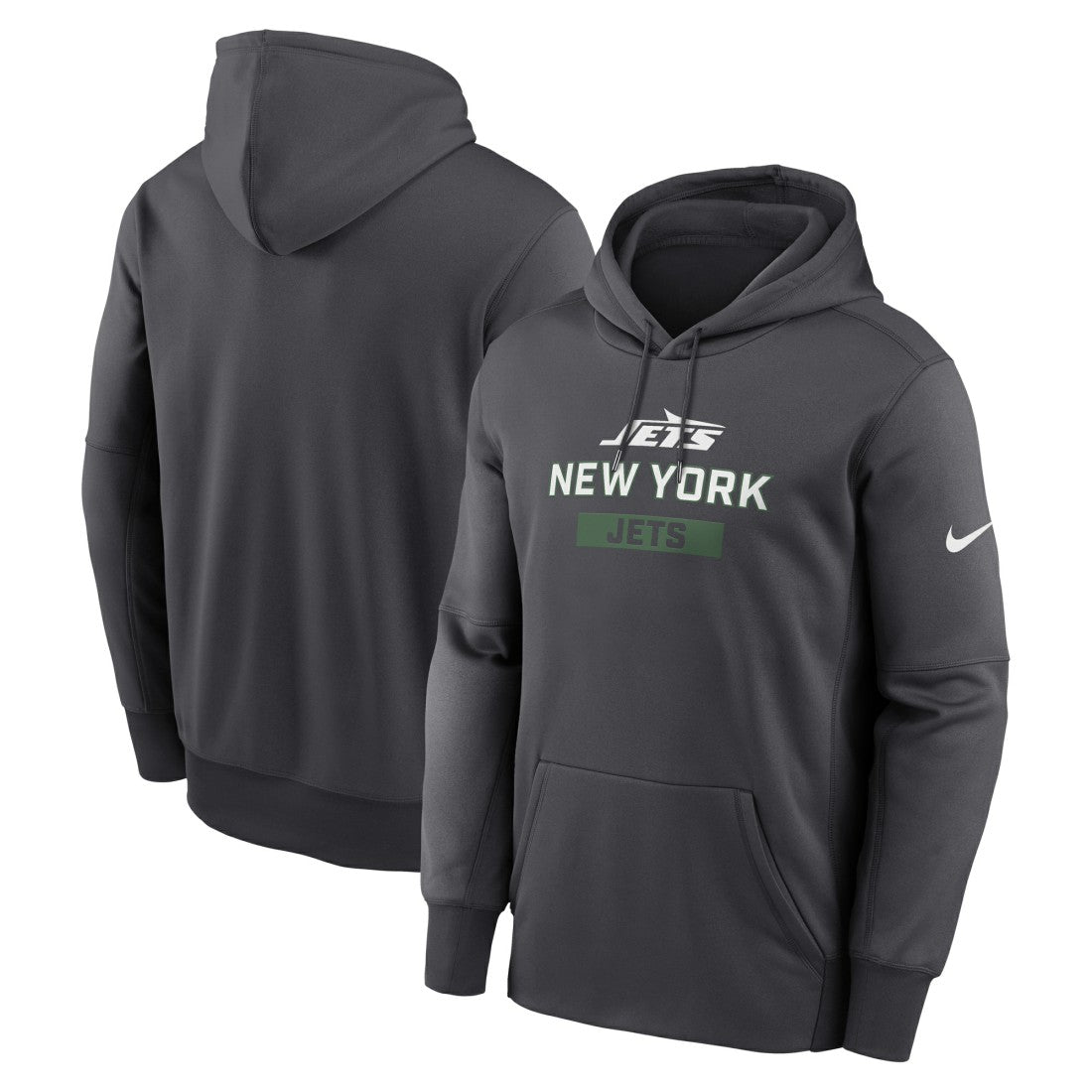 New York Jets Toss Sweep Performance Pullover Hoodie - Anthracite outlet