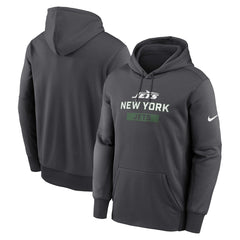 New York Jets Toss Sweep Performance Pullover Hoodie - Anthracite outlet