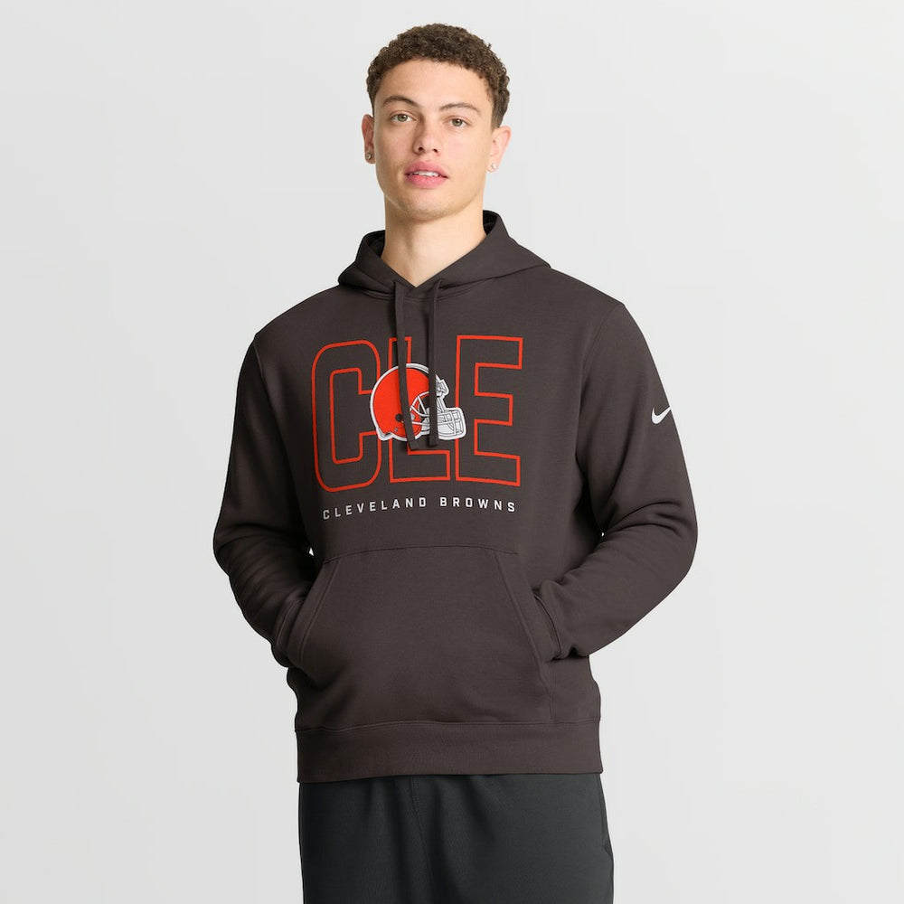 Cleveland Browns Busted Play Club Fleece Pullover Hoodie - Brown discount